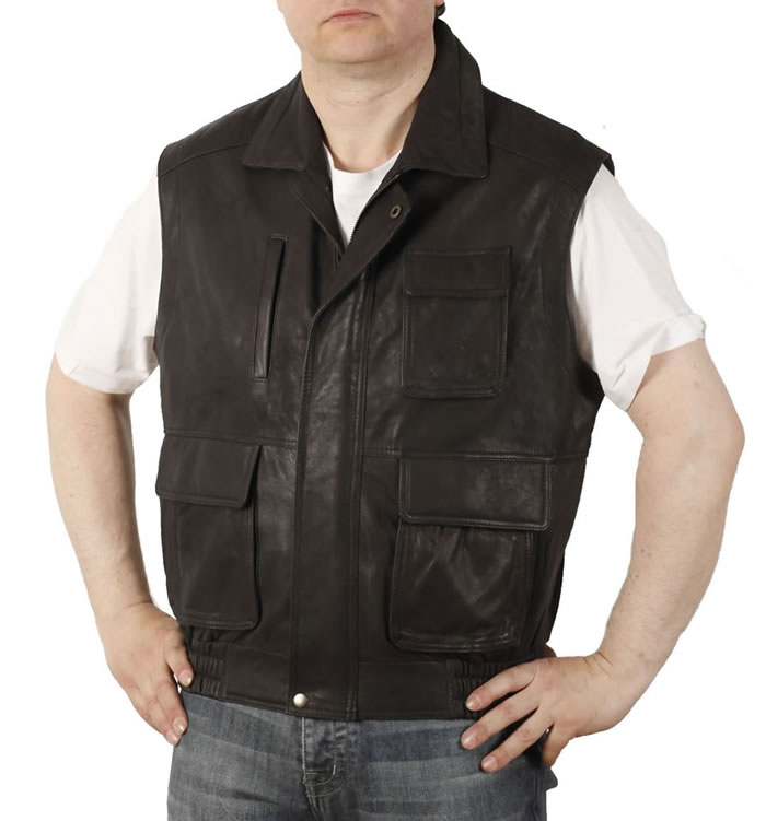 Mens Leather Waistcoats and Gilets Simons Leather