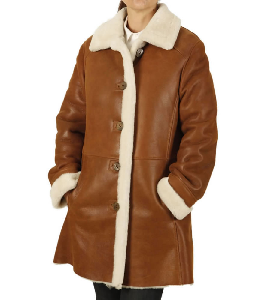 full length shearling coat