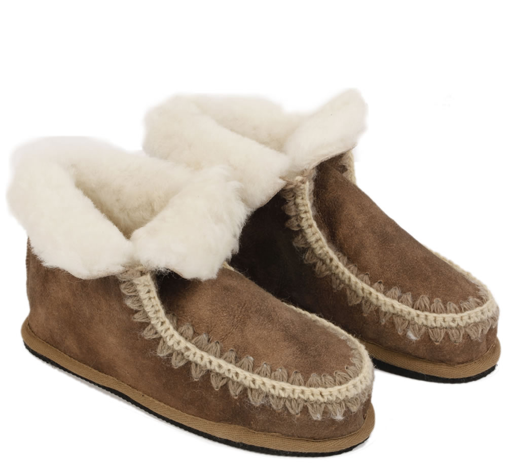 slipper boots with hard sole