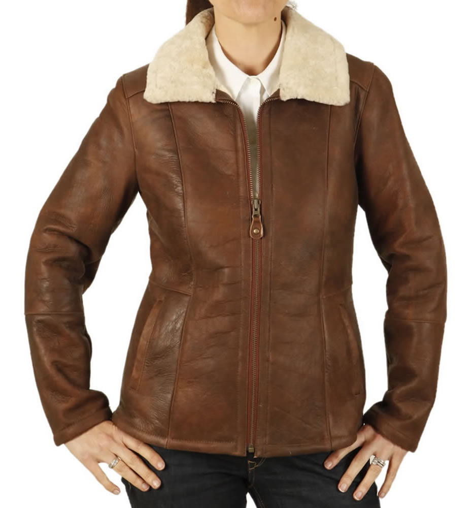 fitted sheepskin jacket