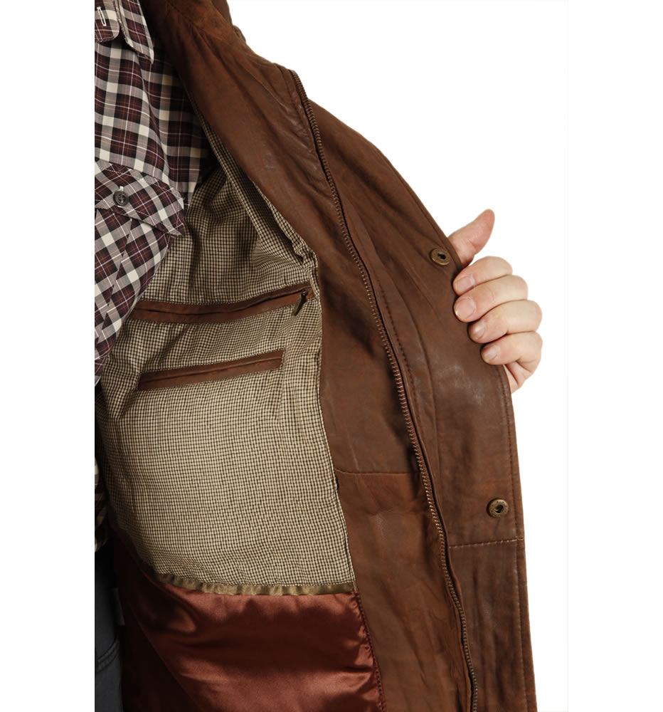 Rust color leather jacket hotsell