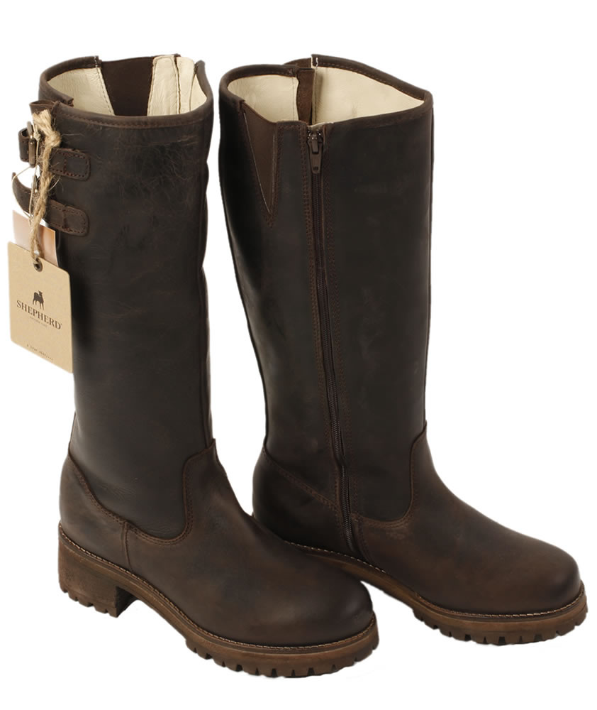 mens sheepskin lined leather boots shepherd quot mikaela quot sheepskin lined brown leather boot from mens sheepskin lined leather boots shepherd quot mikaela quot sheepskin lined brown leather boot from