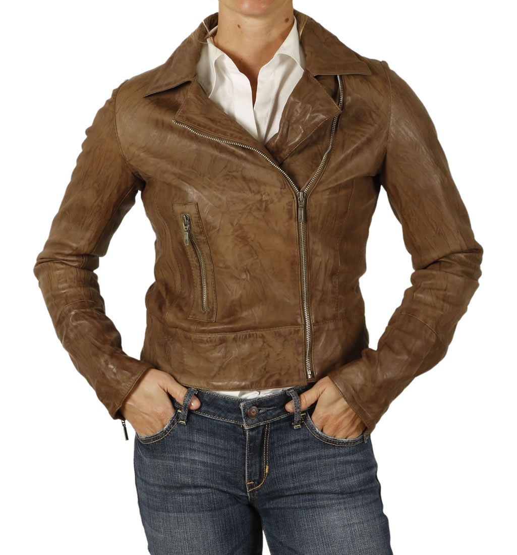 Las Simple Cross Zip Leather Biker Jacket From Simons Sl13295 Las Simple Cross Zip Leather Biker Jacket