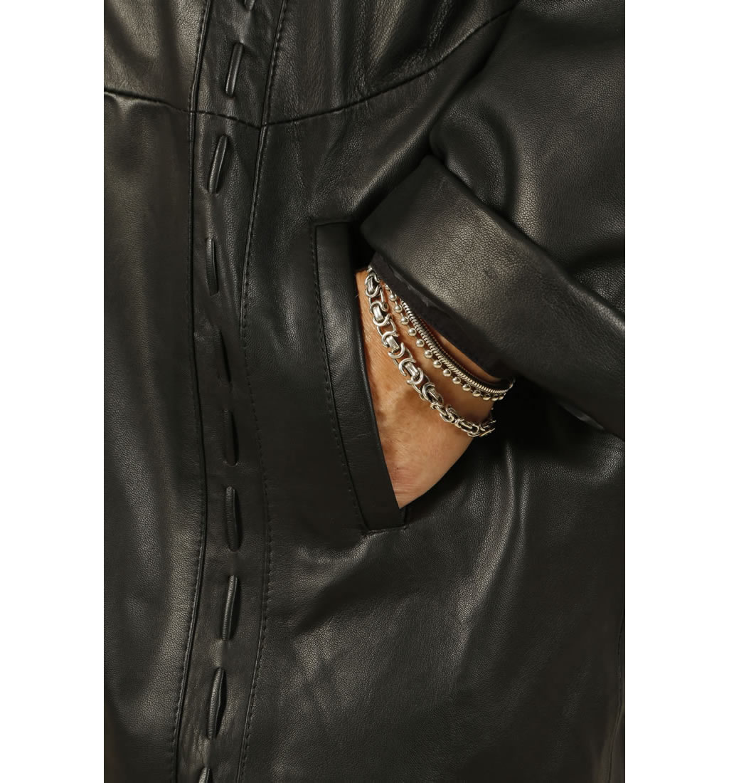 ladies leather jacket size 22