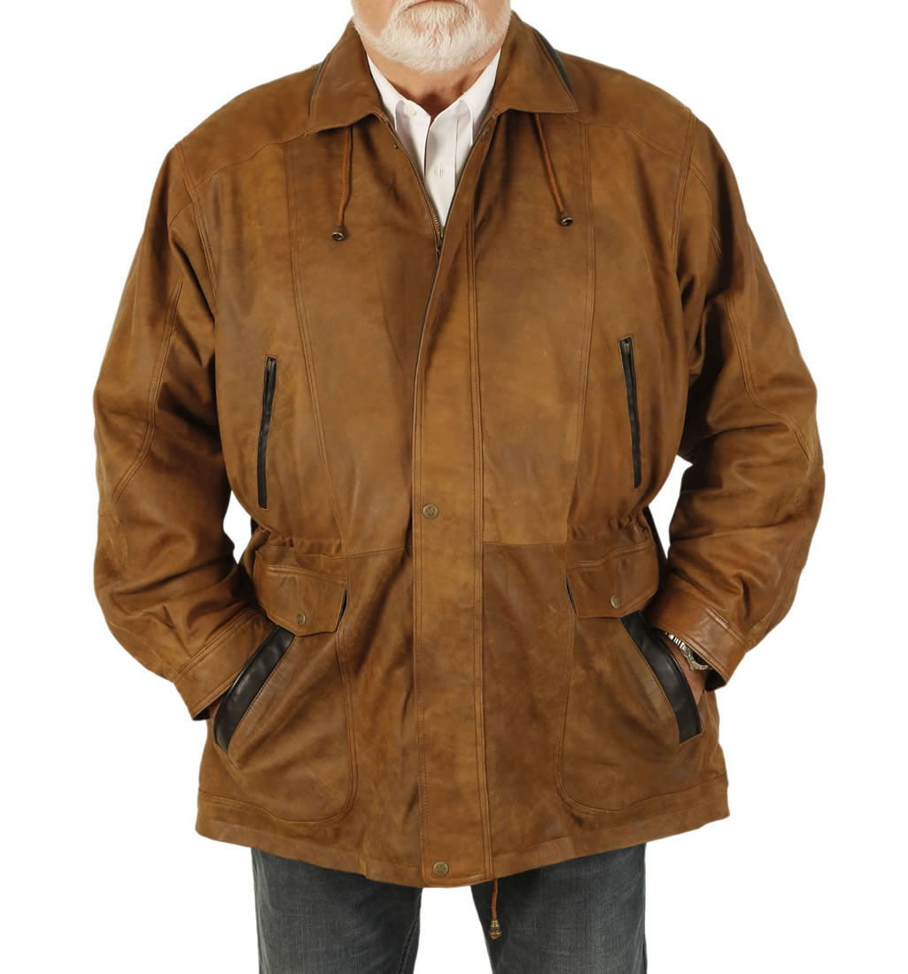 5XL Gents 3/4 Length Antique Tan 