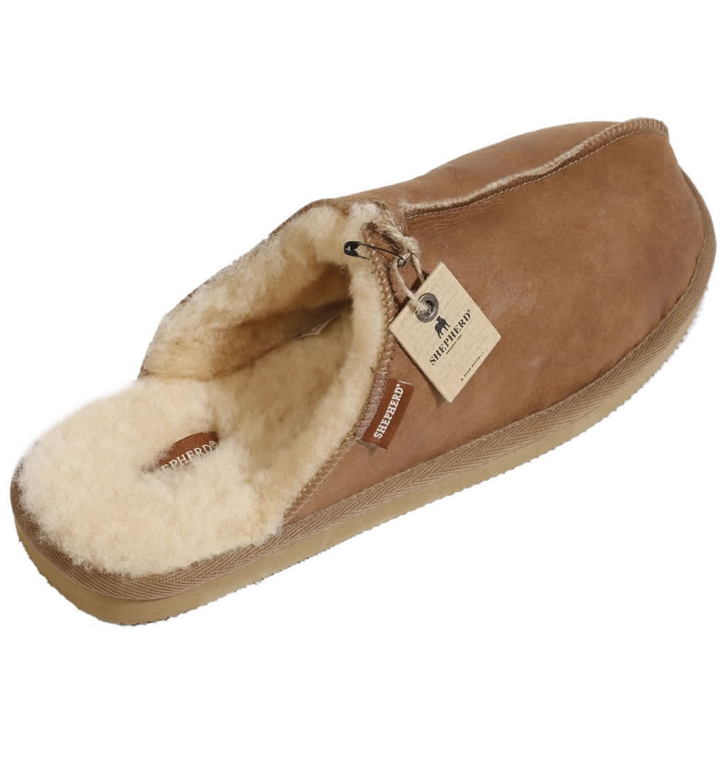 mens sheepskin mule slippers