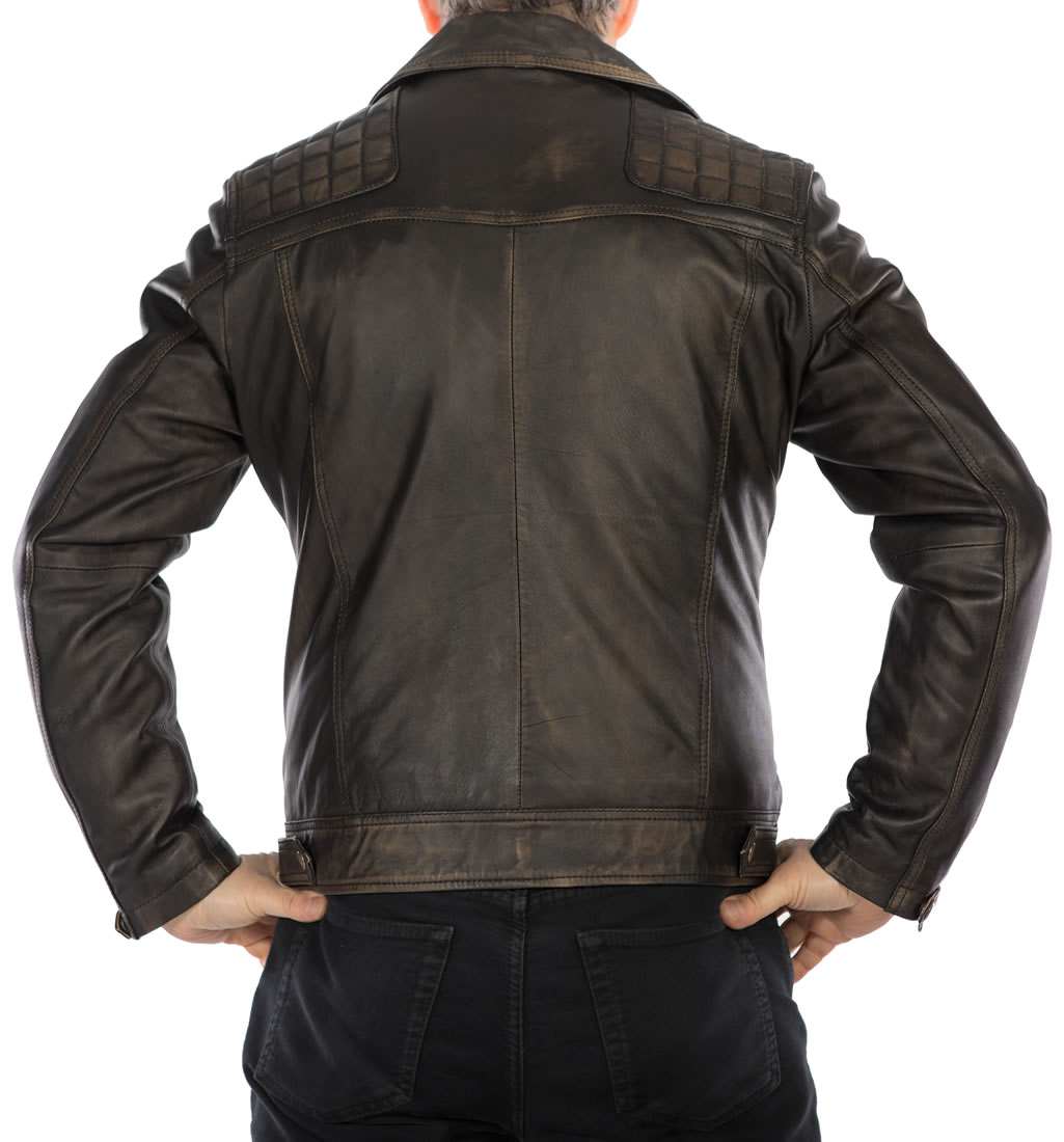 Mens Leather Jacket Zip Up Pictures