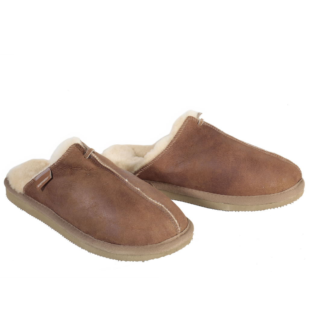 Shepherd Karla Ladies Scuff-Style Sheepskin Mule from Simons Leather