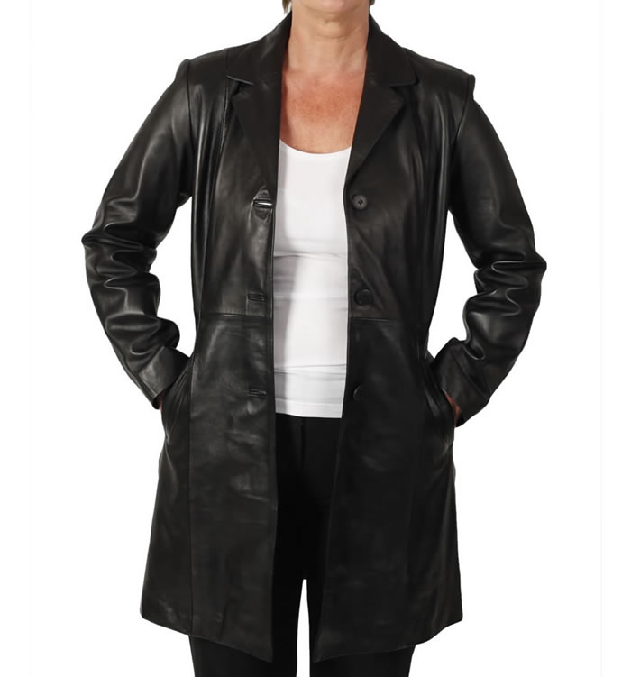 Ladies 3/4 Leather Jackets and Coats | Simons Leather