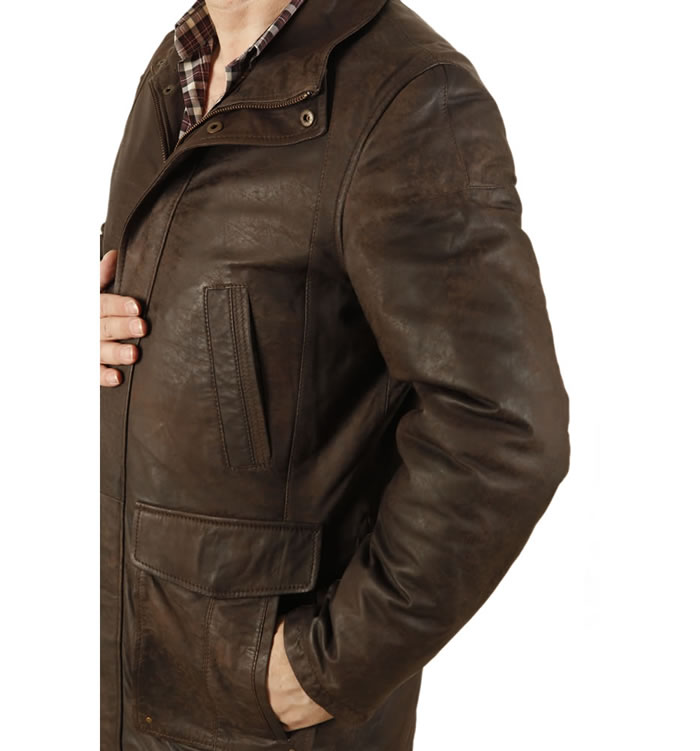 SL11035 - Gents 3/4 Length Mud Brown