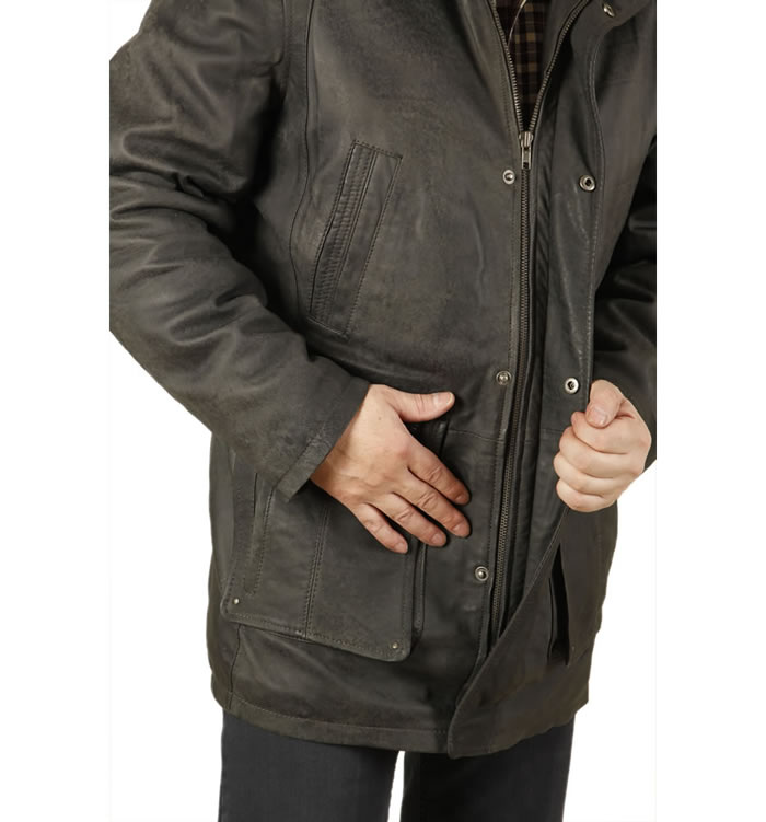 SL11037 - Gents 3/4 Length  Charcoal 