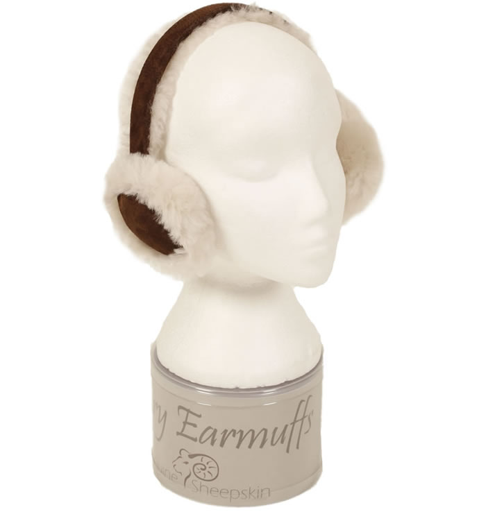 SL611184 - Whisky Brown Sheepskin Ear Muffs