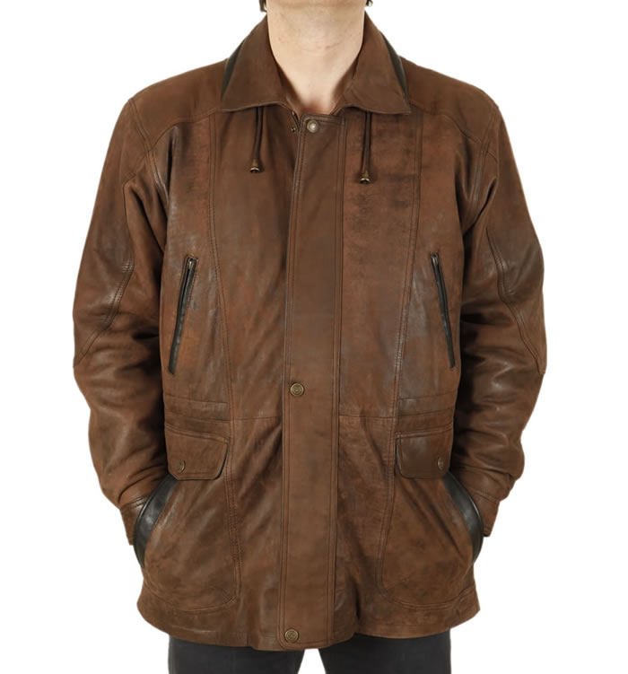 Mens Longer Leather Jackets and 3/4 Coats | Simons Leather