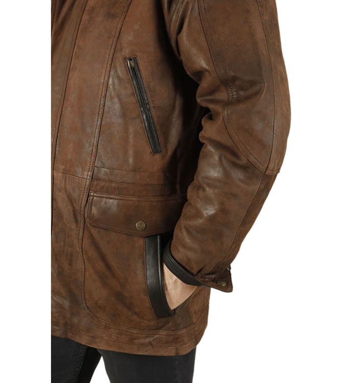 SL110321 - Gents 3/4 Length Brown 