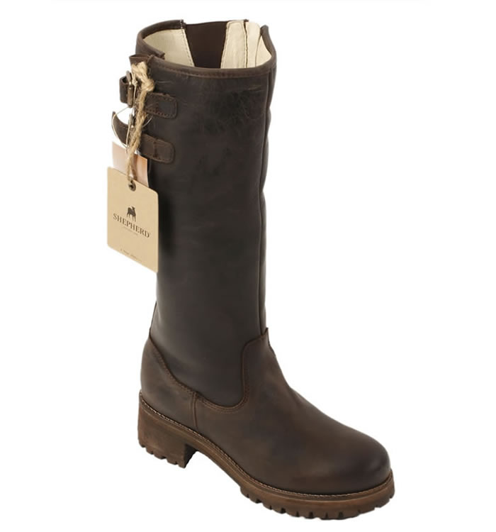 mens sheepskin lined leather boots shepherd quot mikaela quot sheepskin lined brown leather boot from mens sheepskin lined leather boots shepherd quot mikaela quot sheepskin lined brown leather boot from