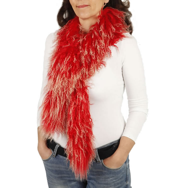 SL61222 - Mongolian Lamb Scarf