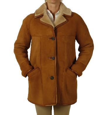Ladies Classic Sheepskin Coat - SL117715