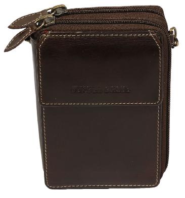 SL5551 - Mens Brown Leather Mini Hand Held Organiser