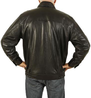 SL1013214XL - Size 4XL Mens Black Leather Blouson