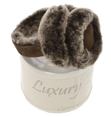 SL6111811 - Brown Tipped Sheepskin Ear Muffs