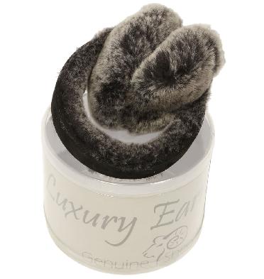 SL6111821 - Black Tipped Sheepskin Ear Muffs