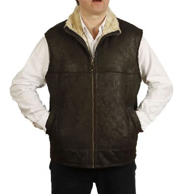 Mens "Nappa Lamb" Sheepskin Gillet - SL1266