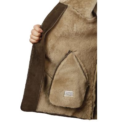 SL117411 - Mens Classic Sheepskin Coat In Bracken