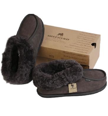 4SL60132 - Shepherd Krister Classic Mens Sheepskin Slipper With Cuff