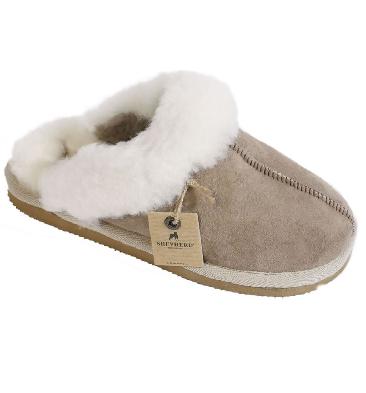 Shepherd Are Girls Cuffed Stone Sheepskin Mule Slipper - SL601005