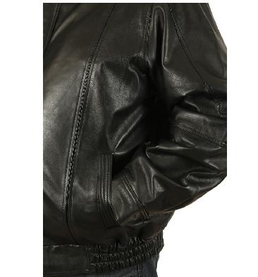 SL11166XL - Size 6XL Mens Black Leather Blouson