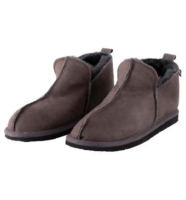 Shepherd Mens Anton Sheepskin Slippers in Antique Asphalt - SL6008