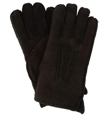 Ladies Black 100% Sheepskin Gloves - SL603022