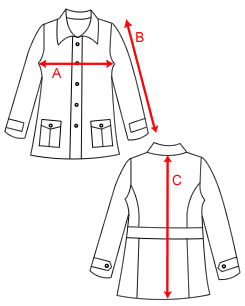 Mens Leather Coat Sizing Guide Diagram